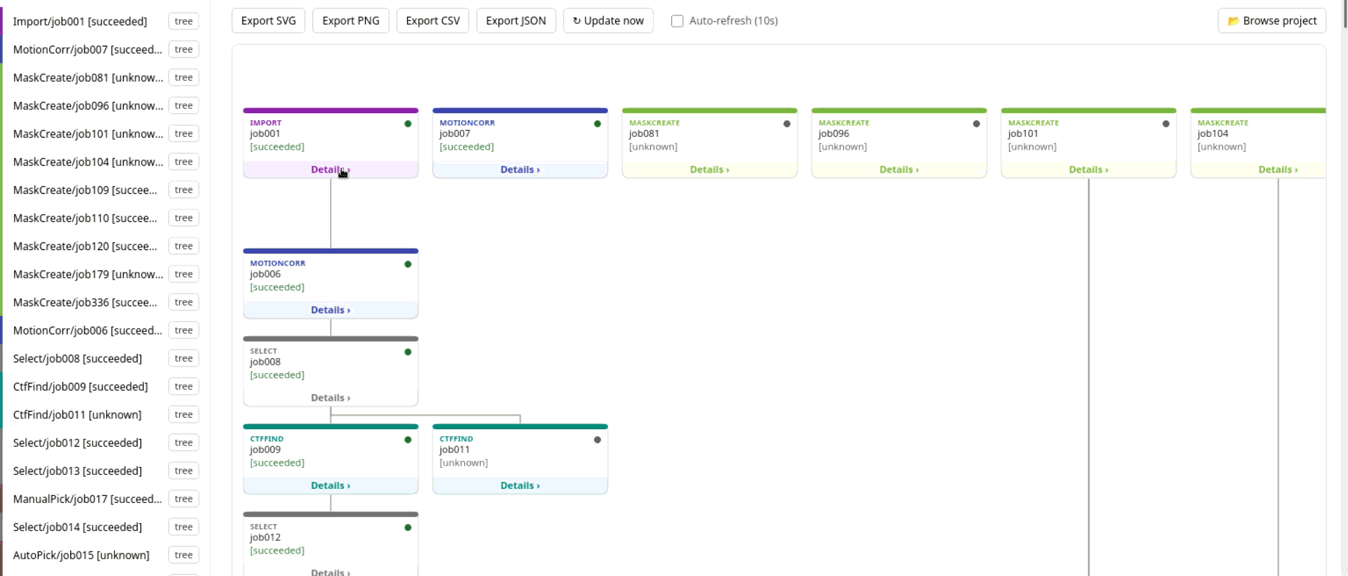 reliontree — live browsing demo